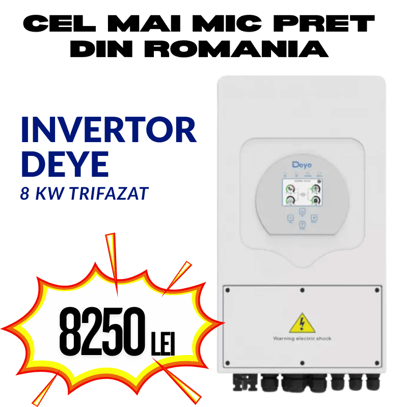 5 Invertor trifazat DEYE Hibrid 8kW SUN-8K-SG04LP3-EU - imagine 1